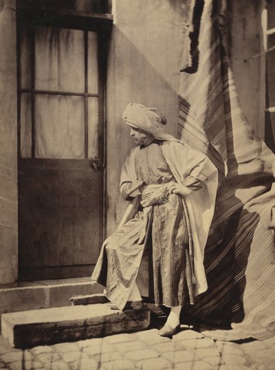 [東洋の衣装の自画像]、1855-60。 作： Charles Nègre