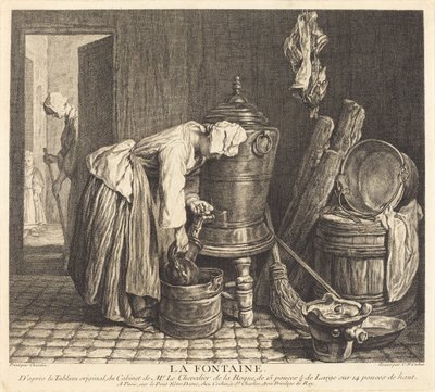 噴水 作： Charles Nicolas Cochin I after Jean Siméon Chardin