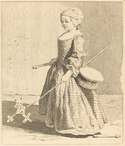 若い兵士 作： Charles Nicolas Cochin I after Jean Siméon Chardin