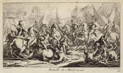 ミュレの戦い（フランス）、アルビジョ ン十字軍 作： Charles Nicolas II Cochin