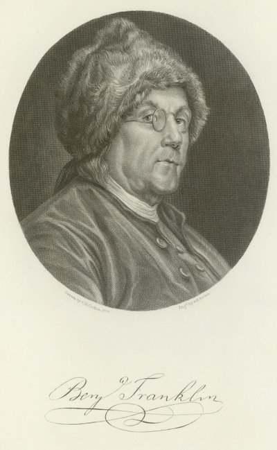 ベンジャミンフランクリン 作： Charles Nicolas II Cochin