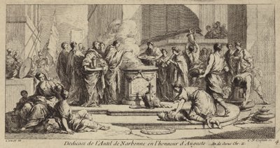 ローマ皇帝アウグストゥスを讃えるナルボンヌの祭壇の奉納 作： Charles Nicolas II Cochin