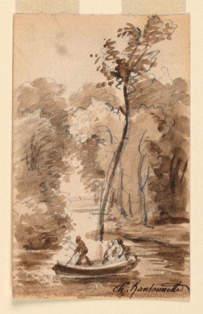 森の中の小川 作： Charles Nicolas Ransonnette