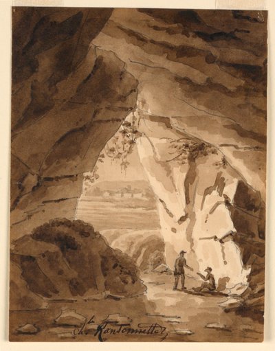 洞窟で 作： Charles Nicolas Ransonnette