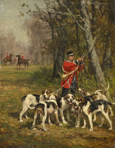 猟犬、1850年から97年頃 作： Charles Oliver de Penne