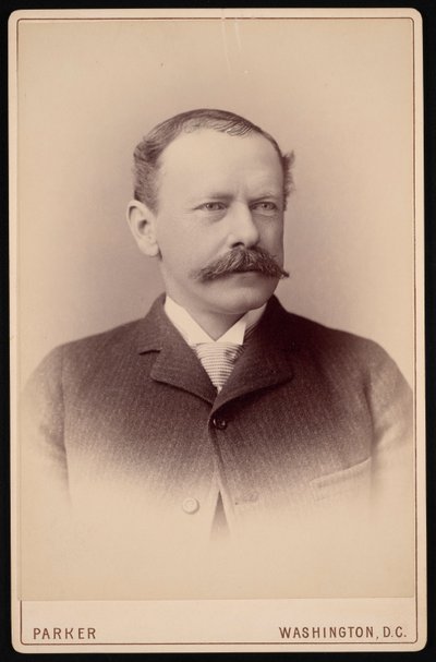 ジェームズ・ミルトン・フリント博士の肖像、1838～1919年、1887～1904年。 作： Charles Parker