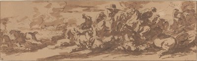 川の近くの騎兵戦 作： Charles Parrocel