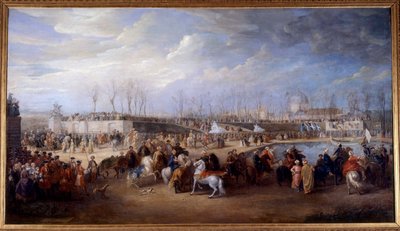 1721年3月21日、テュイルリー宮殿でのルイ15世による、偉大なスルタン・アフメットへのメヘメット・エフェンディトルコ大使のレセプション 作： Charles Parrocel