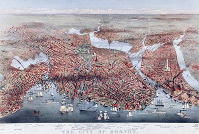 ボストン市、パブ。 1873 作： Charles Parsons