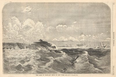 ニューヨーク湾の 2 月 10 日の強風 作： Charles Parsons