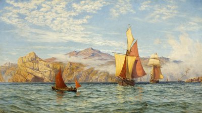 ペンブロークシャー州沖のラムゼイ島 作： Charles Parsons Knight