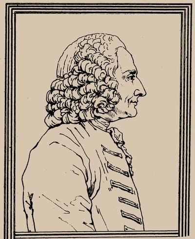 作曲家ジャン＝フィリップ・ラモーの肖像、1683～1764年頃。 1800年。 作： Charles Paul Landon