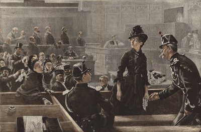 無罪、パリの裁判所でのシーン 作： Charles Paul Renouard