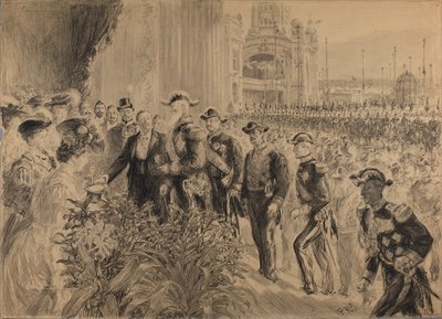 1905年リエージュ国際博覧会の開会式 作： Charles Paul Renouard