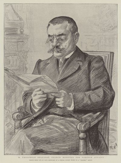 M Theophile Delcasse、フランス外務大臣 作： Charles Paul Renouard