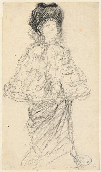 立っている女性 作： Charles Paul Renouard