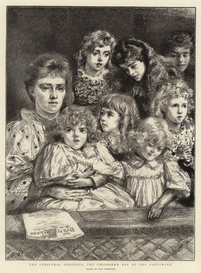 クリスマス休暇、パントマイムの子供用ボックス 作： Charles Paul Renouard
