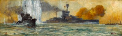 海軍の遭遇、1915 作： Charles Pearse
