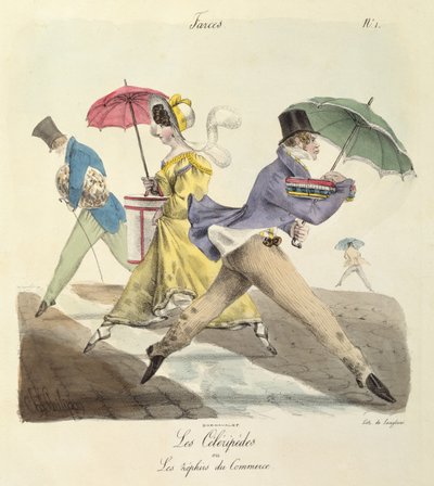 CeleripedesまたはThe Zephyrs of Commerce 作： Charles Philipon