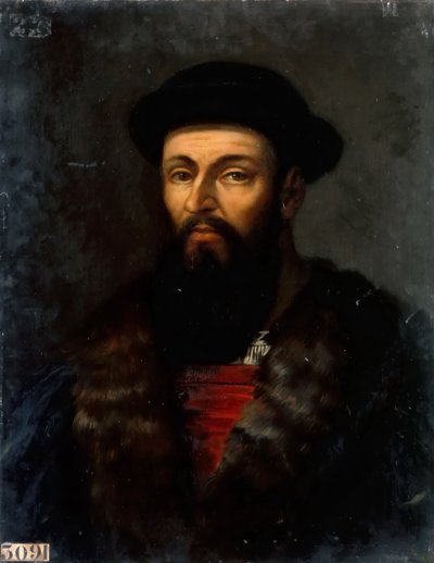 フェルディナンドマゼラン1470-1521の肖像 作： Charles Philippe Lariviere