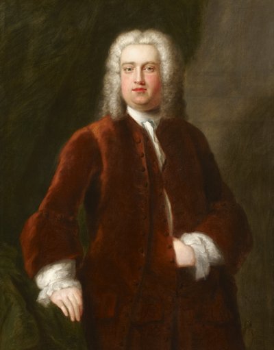 身元不明の18世紀の紳士の肖像画、ゲオルクフリデリックヘンデルの肖像画、1737年 作： Charles Philips