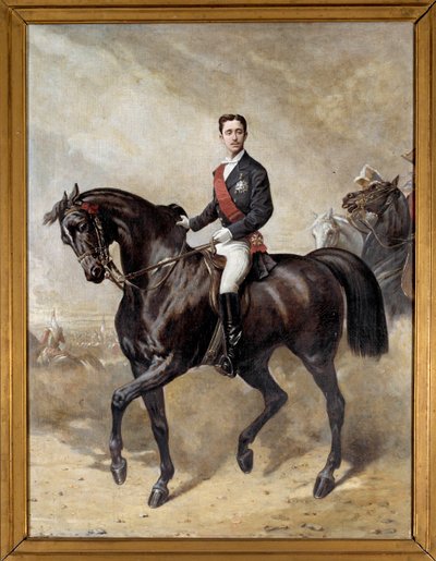 ナポレオン3世（1856年〜1879年）の息子、皇太子ユージン・ルイ・ナポレオンの騎馬像。シャルル・ポリオン作（19世紀 作： Charles Porion