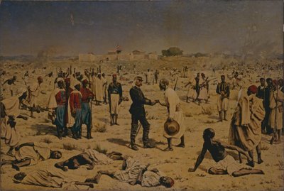 1857年7月18日、セネガルへのメディナの引き渡し 作： チャールズ・ポリオン