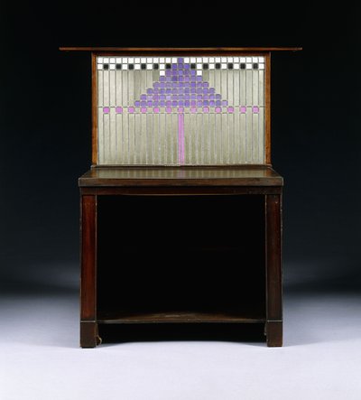 Walter W. Blackie Esq。、Hill House、Edinburghのために設計されたライティングキャビネット 作： Charles Rennie Mackintosh