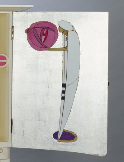 ランタンを持ったアラブのマントとターバンの人物 作： Charles Rennie Mackintosh