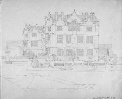 モンタキュートの家、1893-1920年頃 作： Charles Rennie Mackintosh