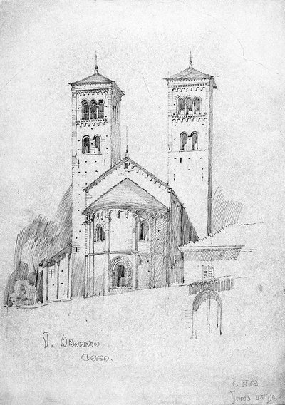 S.アボンディオ、コモ、1891年 作： Charles Rennie Mackintosh