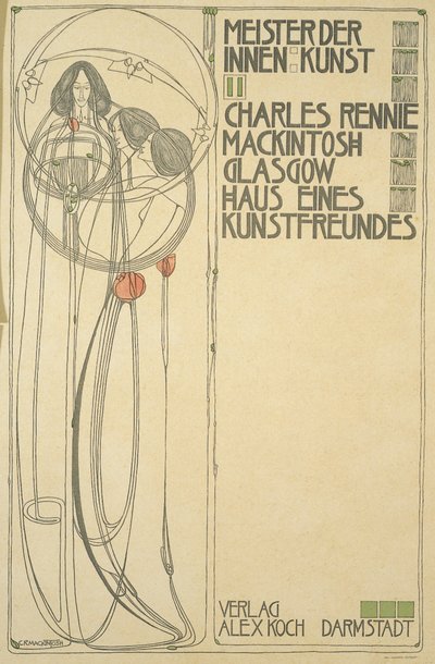 House of an Art Lover（Master of Interior Art II）のタイトルページ、1902 作： Charles Rennie Mackintosh