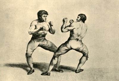 ハンフリーズとメンドーサ、1790年、1925年。 作： Charles Reuben Ryley