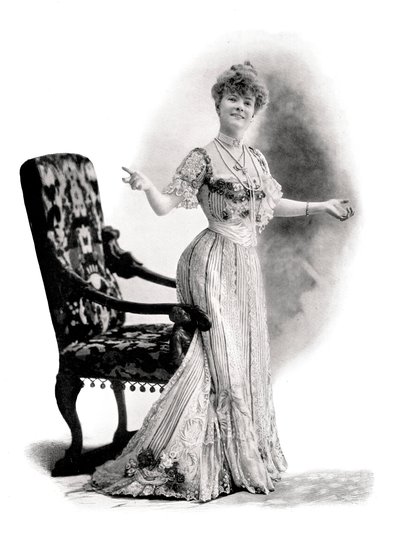 パリの女優、マドモアゼルシャーロットヴィーエ、1901年。 作： Charles Reutlinger