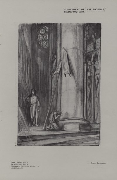 セントジョーンからのライムス大聖堂のシーン 作： Charles Ricketts