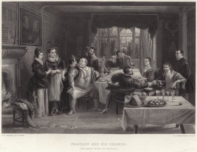 ファルスタッフと彼の友人 作： Charles Robert Leslie