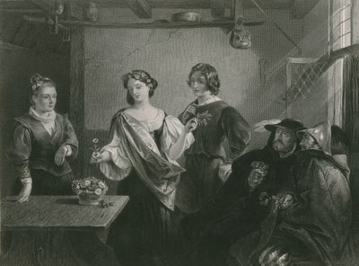 フロリゼルとペルディータ、冬の物語 作： Charles Robert Leslie