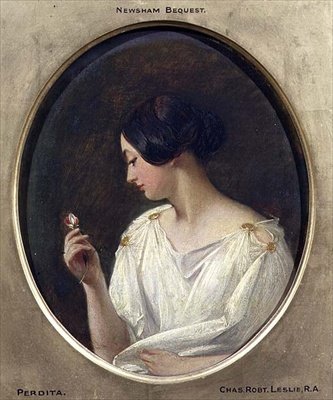 パーディタ」1835年頃（油彩・キャンバス） 作： Charles Robert Leslie