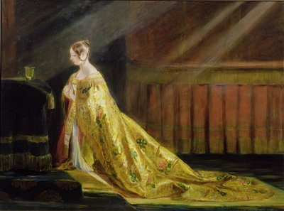 彼女の戴冠式ローブのビクトリア女王、1838 作： Charles Robert Leslie