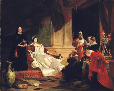 公爵夫人のアパートのサンチョパンザ、1857年 作： Charles Robert Leslie