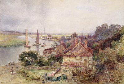 ヤーレ川にて 1880年頃 （水彩・紙） 作： Charles Robertson