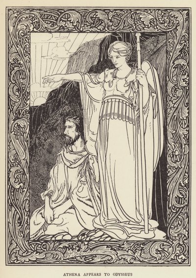 アテナがオデュッセウスに登場 作： Sir John Charles Robinson