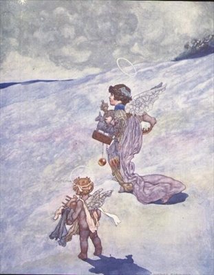クリスマス・エンジェルズ・ウィズ・トイ 作： Charles Robinson