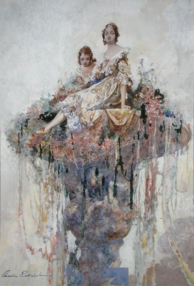 花の泉」（水彩・紙） 作： Charles Robinson