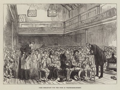 ホワイトクロスストリートの貧しい人々のための無料の朝食 作： Sir John Charles Robinson
