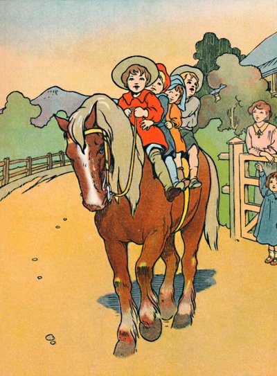 1912年にニュージーランドの学校に通う 作： Charles Robinson