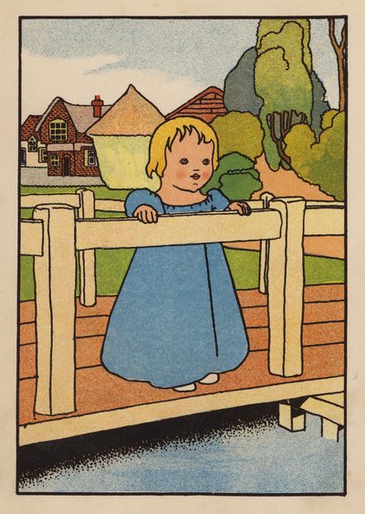 赤ちゃんと鳥』のイラストレーション（カラーリトグラフ） 作： Charles Robinson