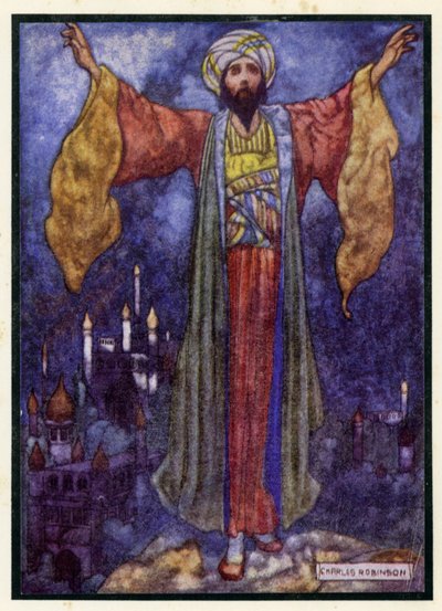 オマールカヤムのルバイヤトのイラスト 作： Charles Robinson