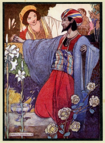オマールカヤムのルバイヤトのイラスト 作： Charles Robinson