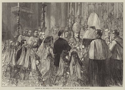ブロンプトン礼拝堂でのビュート侯爵と名誉あるグウェンダリンハワードとの結婚 作： Sir John Charles Robinson